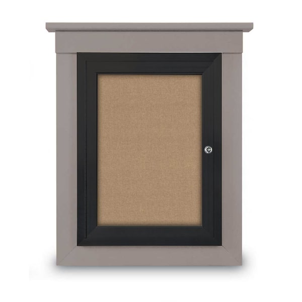 Sliding Glass Enclosed Letterboard, 48"x3